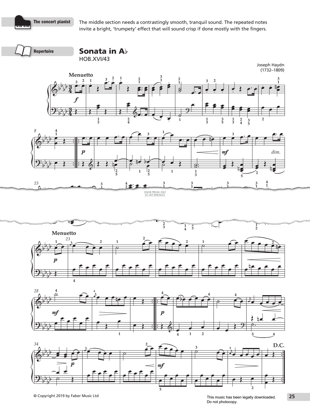 gallery: Sonata in A flat (Hob. XVI/43), Joseph Haydn