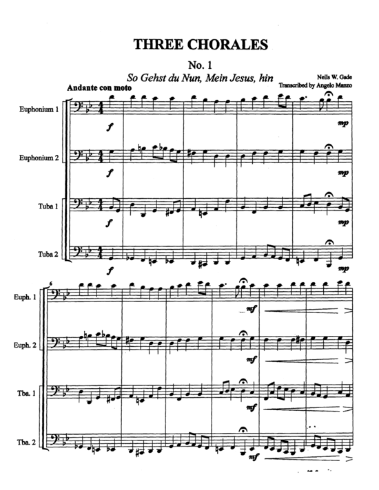 Product picture to: Three Chorales Neils Gade