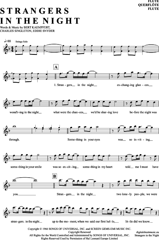 Product picture to: Strangers In The Night Frank Sinatra