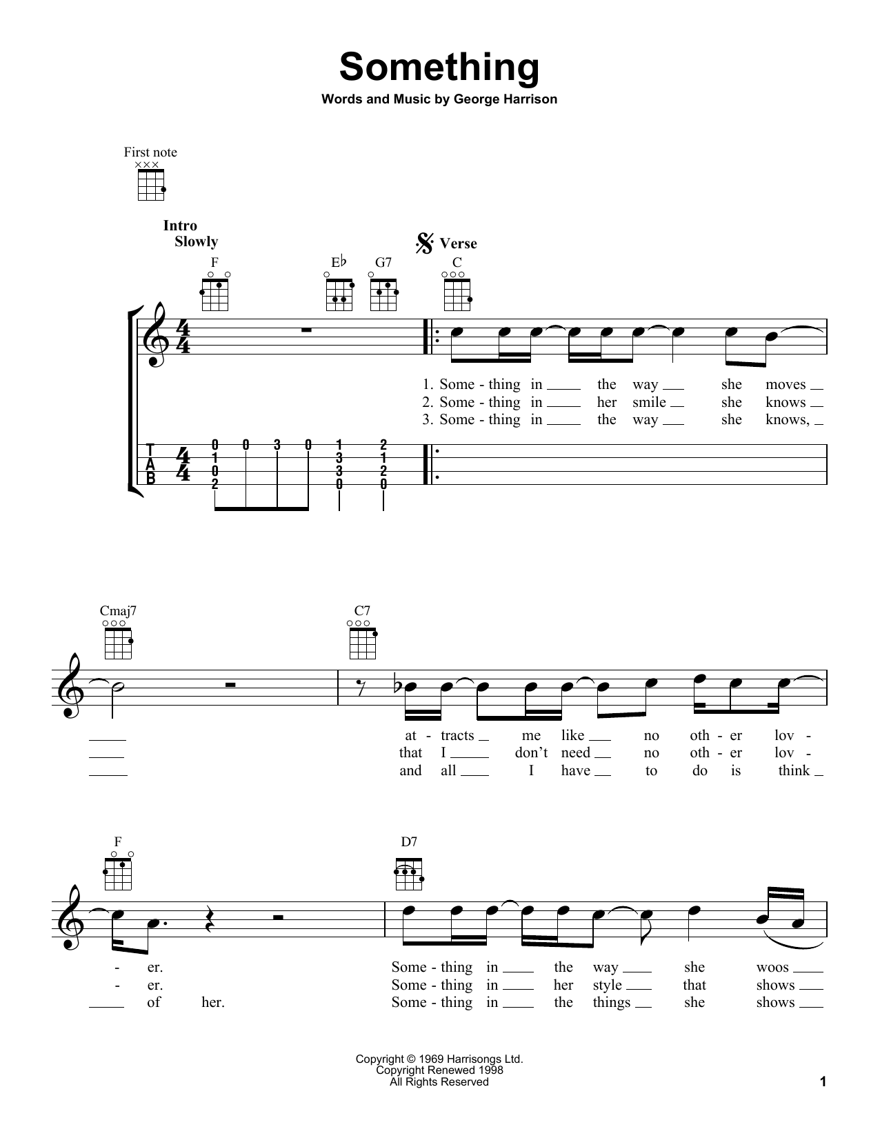 Product gallery: Page 1 of 1 Something, The Beatles