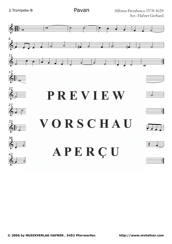 Produktgalerie: Seite 9 von 11 Pavan, , (Blechbläser Quintett)