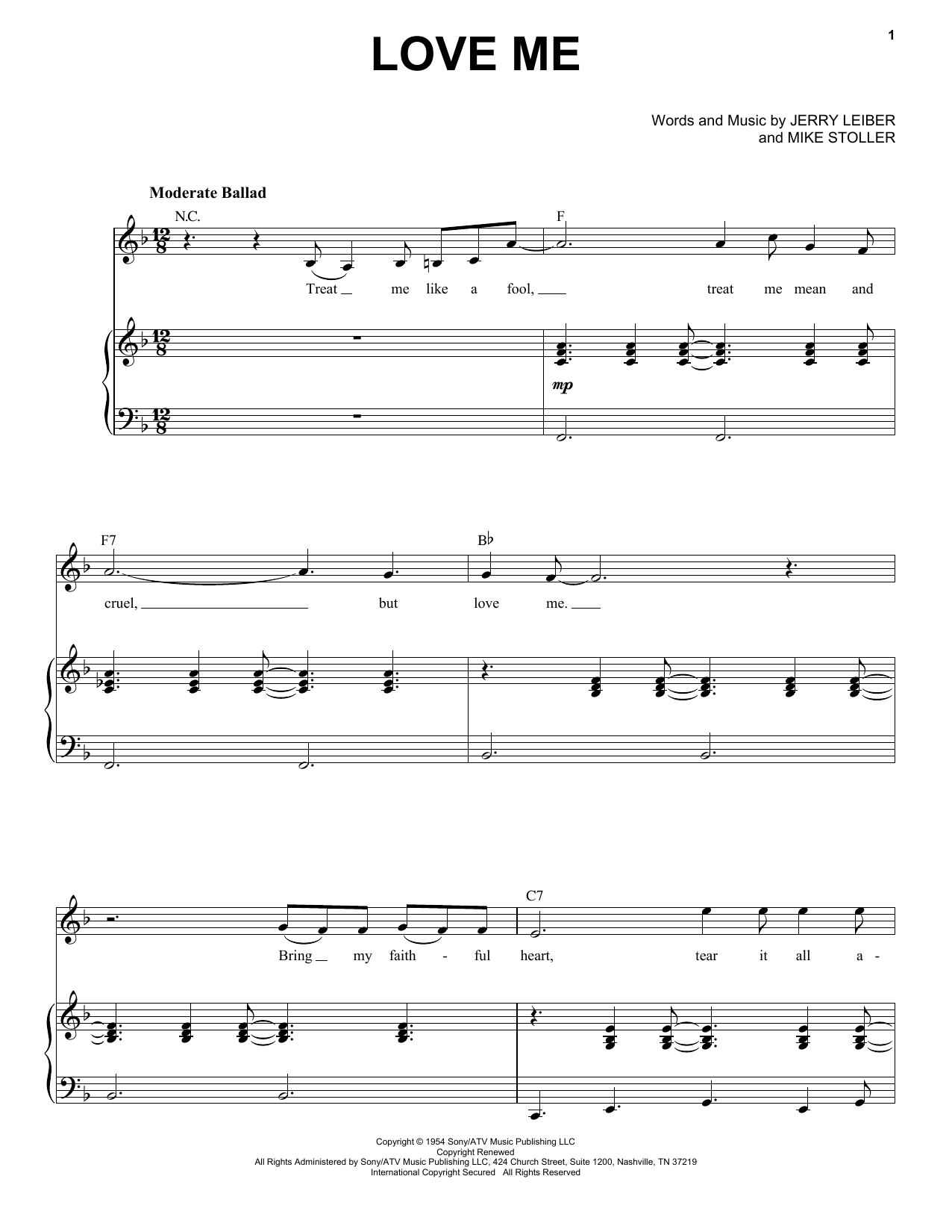 Produktgalerie: Seite 1 von 1 Love Me, Elvis Presley, Gesang, Klavier