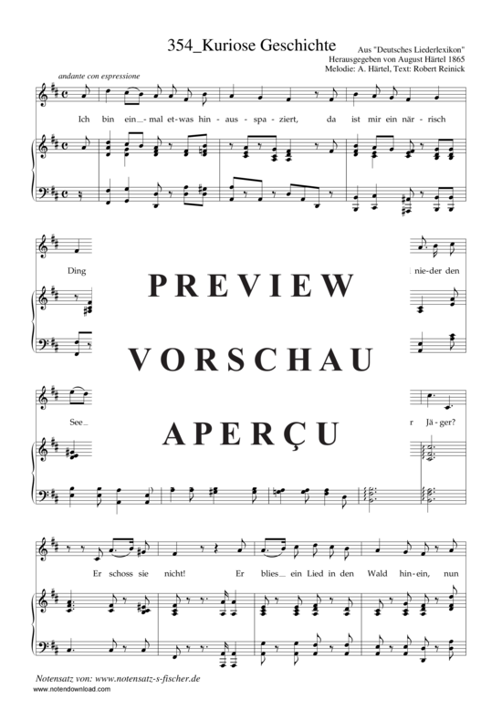 Product gallery: Page 2 of 3 Kuriose Geschichte , , Piano and Voice