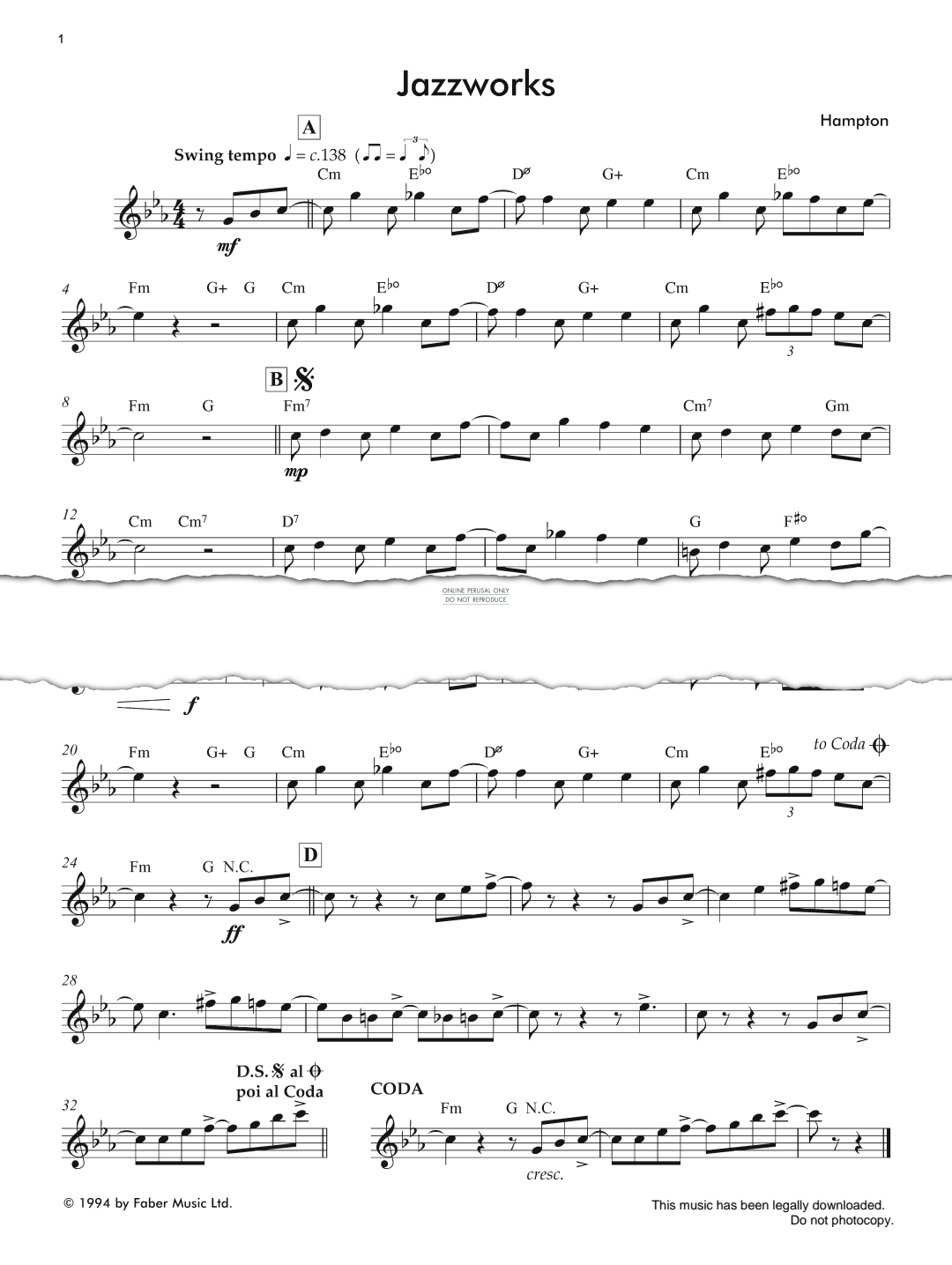 Product gallery: Page 1 of 1 Jazzworks, Andy Hampton