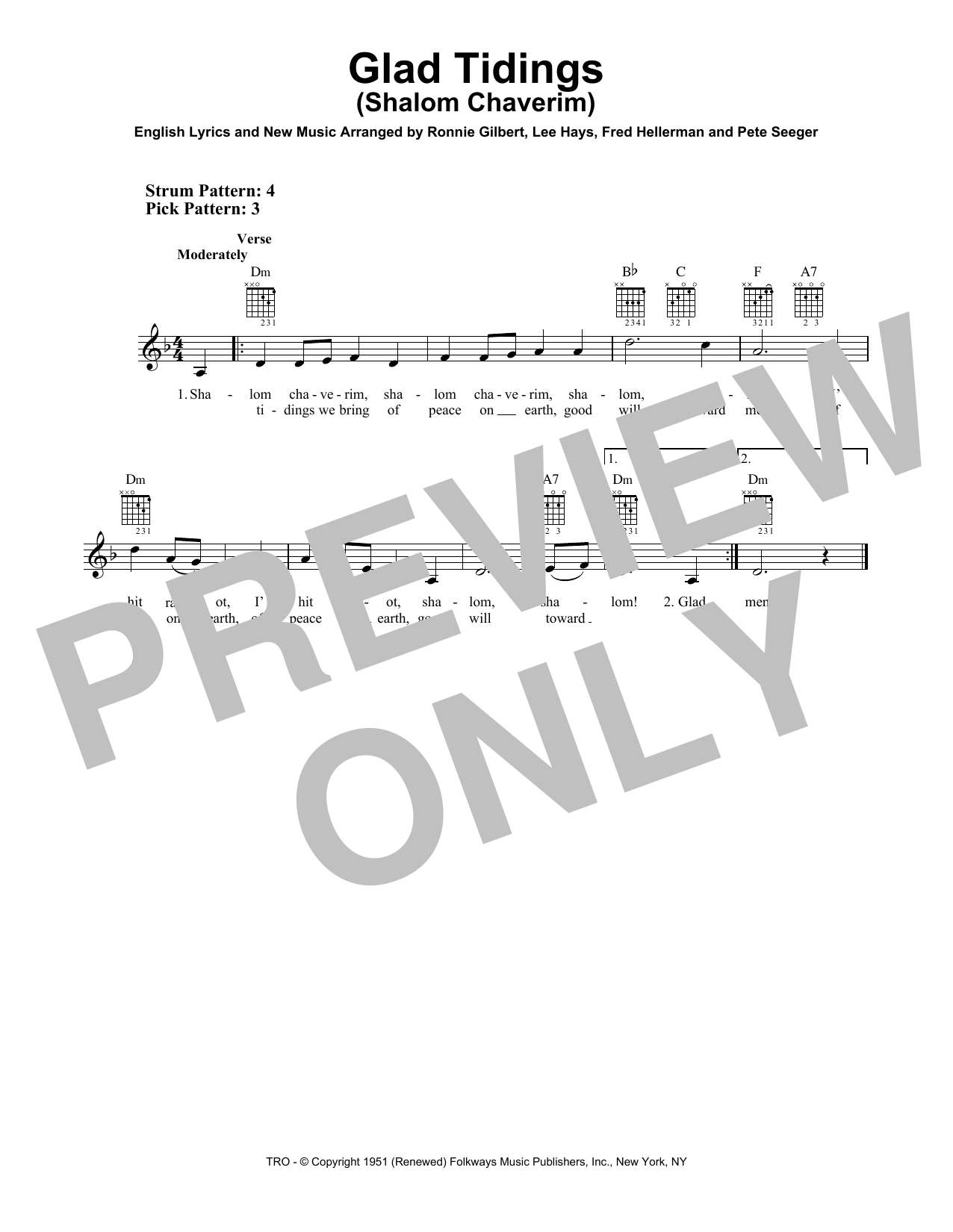 Product gallery: Page 1 of 1 Glad Tidings (Shalom Chaverim), Fred Hellerman