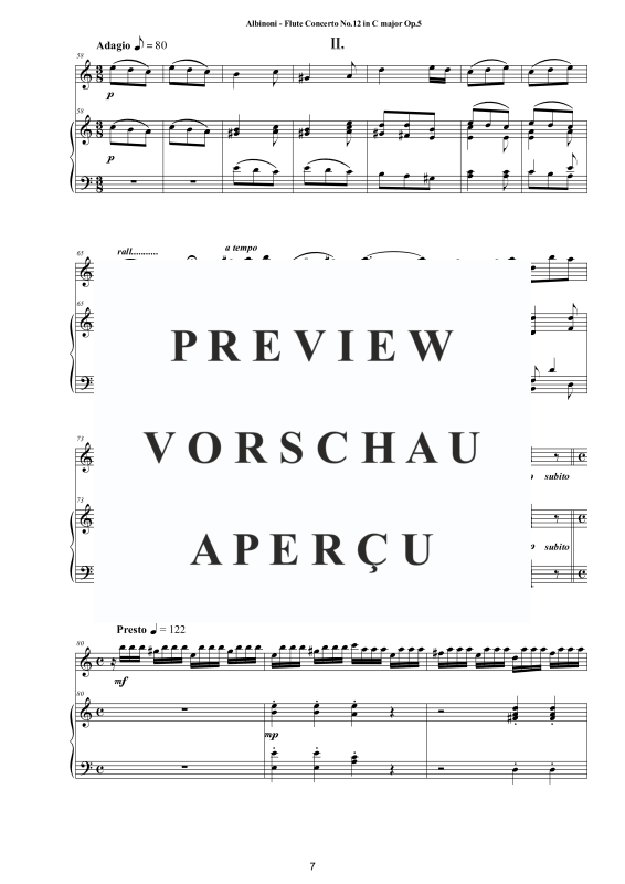 Product gallery: Page 8 of 11 Flute Concerto No.12 in C-Dur Op.5, , Flute and Piano/Harpsichord