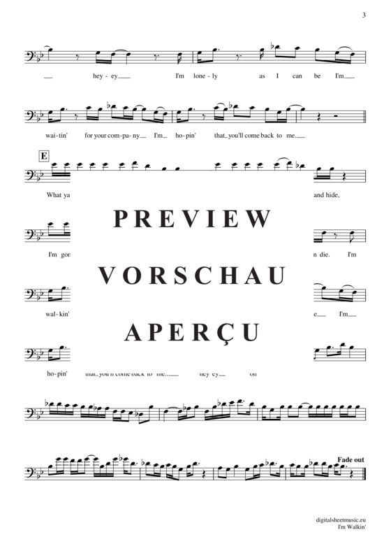 Product gallery: Page 4 of 4 I´m walkin , Domino, Fats, (Posaune / Bariton)