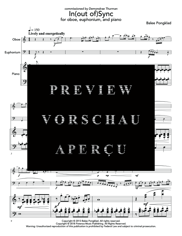 Produktgalerie: Seite 5 von 11 In, , (Trio Oboe, Euphonium und Klavier)