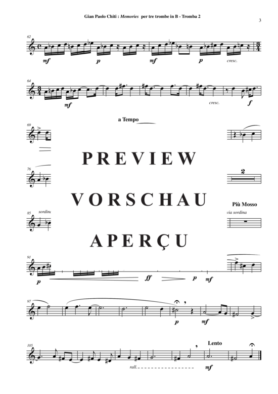 Produktgalerie: Seite 14 von 17 Memories , , (Trompeten Trio)