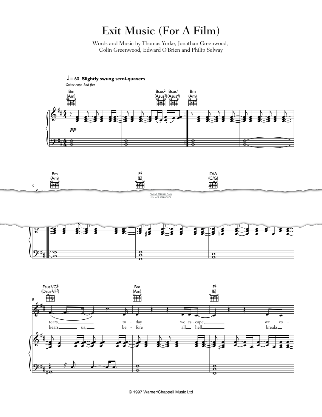 Product picture to: Exit Music (For A Film)