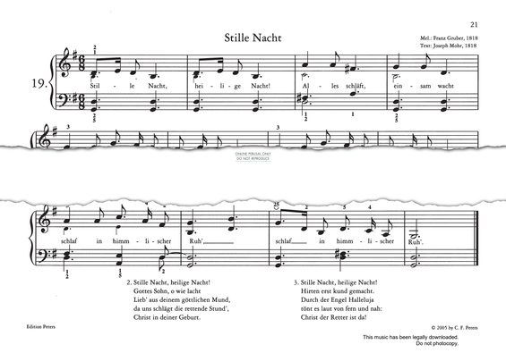 Produktgalerie: Seite 1 von 1 Stille Nacht, Franz Gruber, Gesang, Klavier