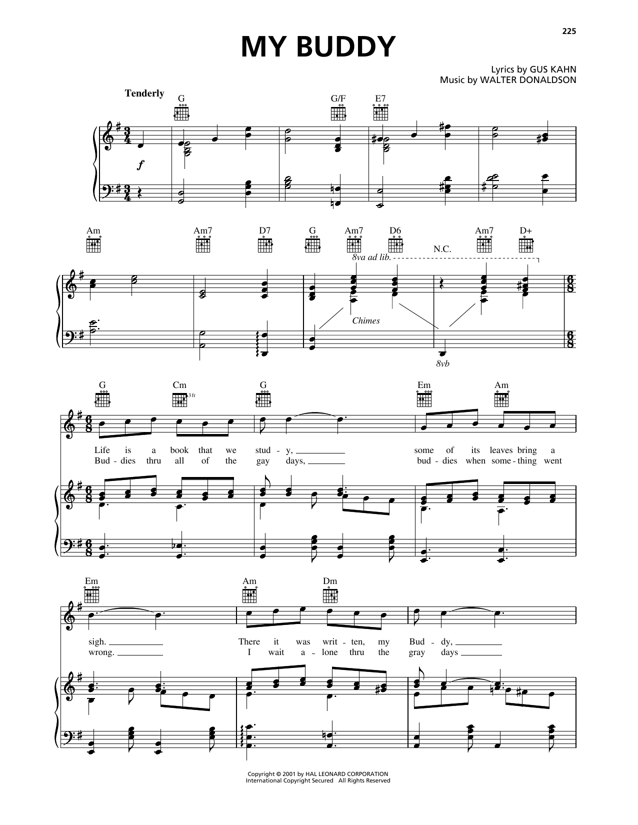 Produktgalerie: Seite 1 von 1 My Buddy, Gus Kahn, Gesang, Gitarre, Klavier