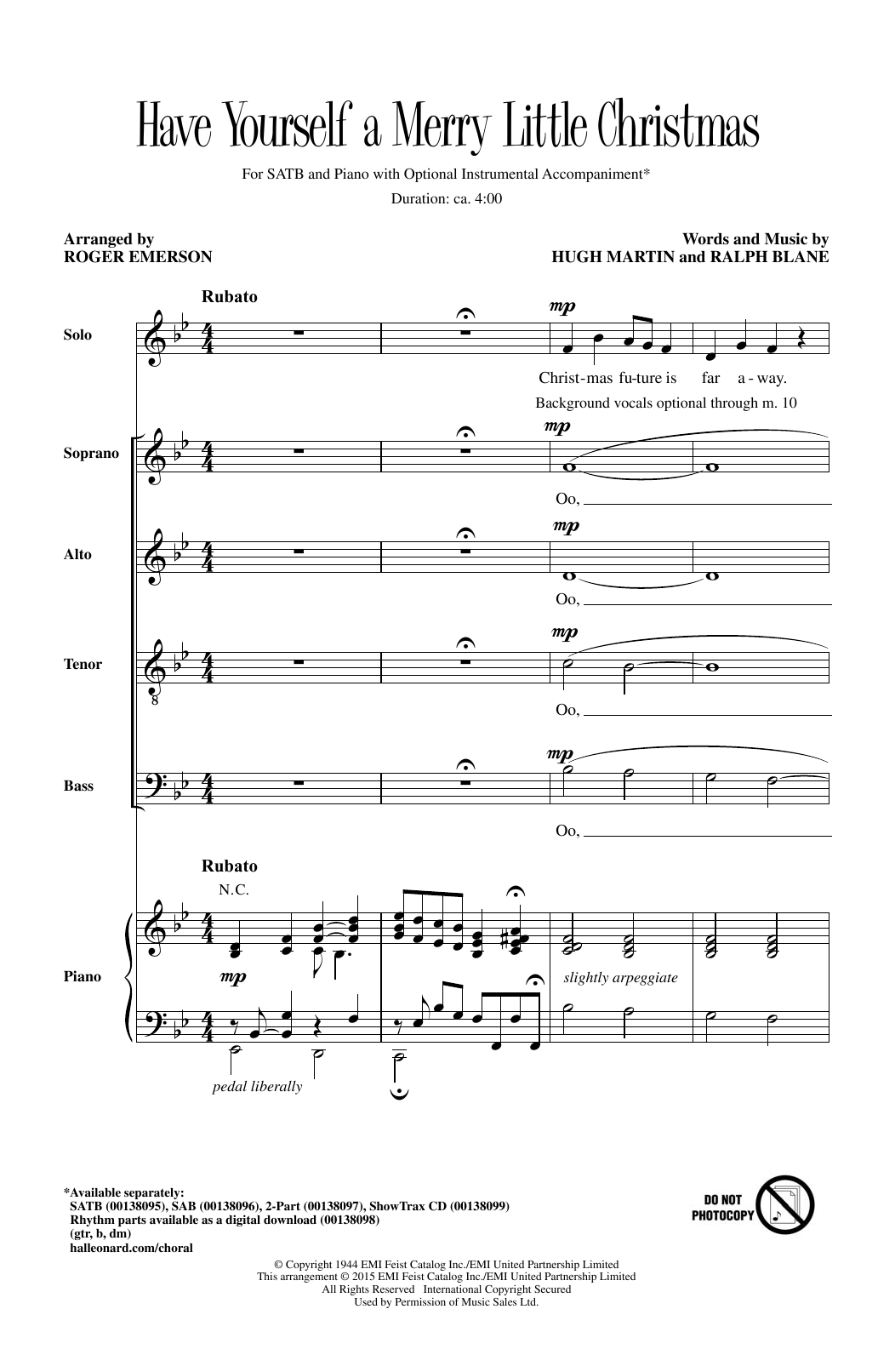 Produktbild zu: Have Yourself A Merry Little Christmas