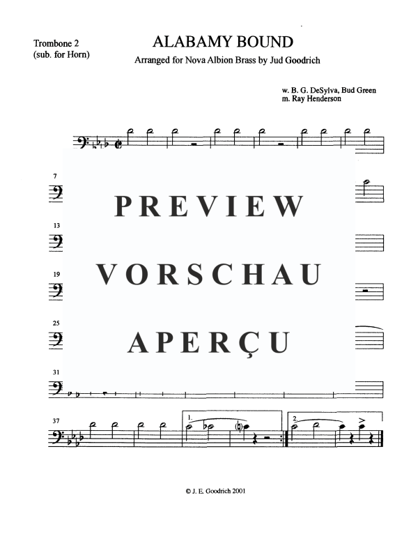 Produktgalerie: Seite 10 von 10 Alabamy Bound, , Blechbläser Quintett