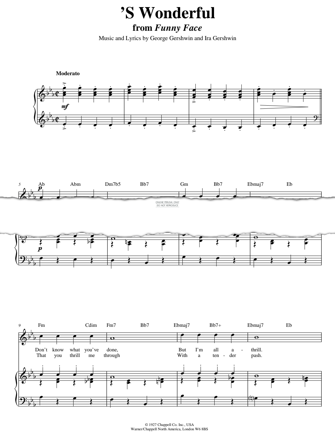 gallery: 'S Wonderful, George Gershwin, Gesang, Gitarre, Klavier