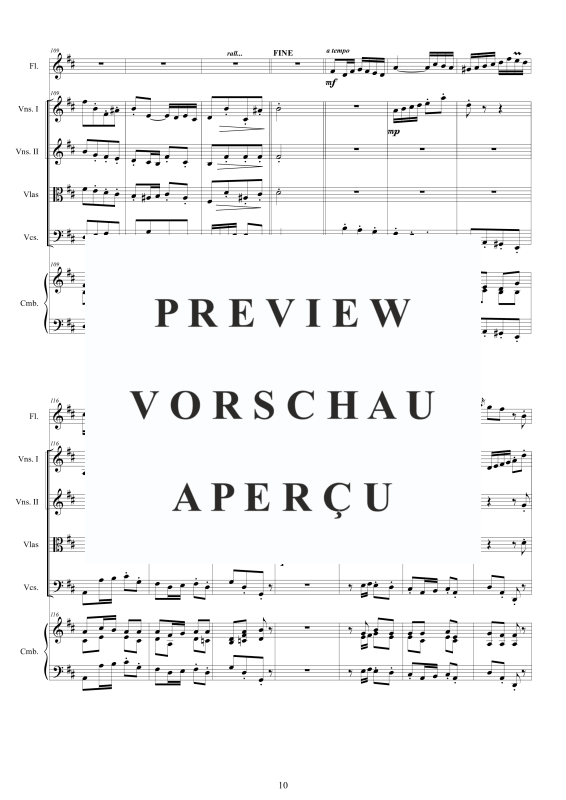 Product gallery: Page 11 of 11 Non sa che sia dolore - Cantata BWV 209, , Mixed Ensemble Soprano, Flute, Strings and Harpsichord Bc