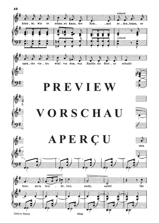 Product gallery: Page 3 of 4 Venetianisches Lied I Op.25 No.17, , Medium Voice and Piano