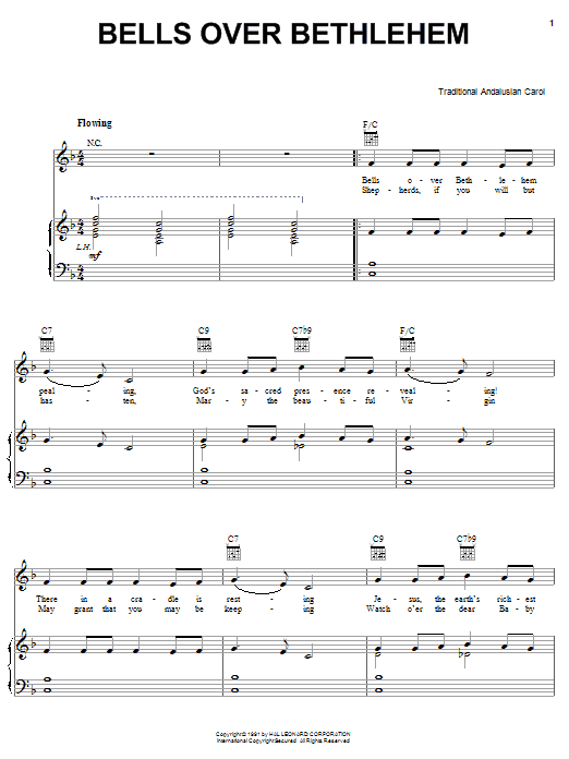 Product gallery: Page 1 of 1 Bells Over Bethlehem, Traditional Andalucian Carol