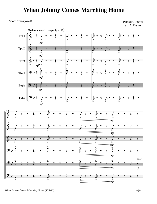 Produktbild zu: When Johnny Comes Marching HomePatrick Sarsfield Gilmore