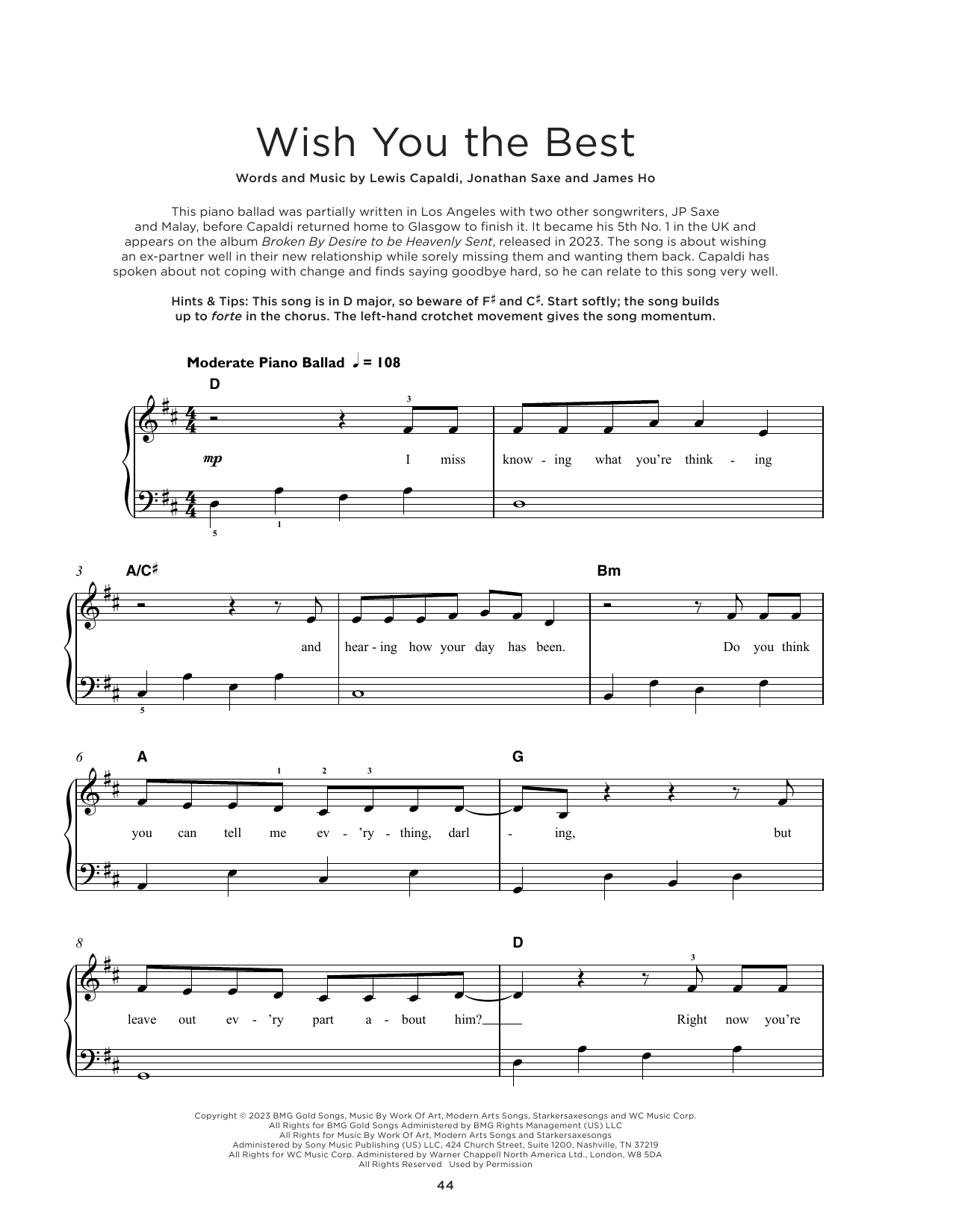 Produktbild zu:  Wish You The Best - Lewis Capaldi