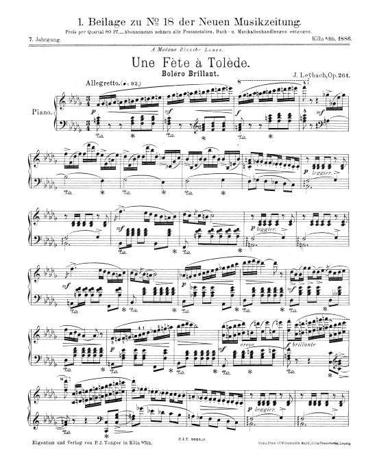 Product picture to: Une Fete a Tolede Joseph Leybach