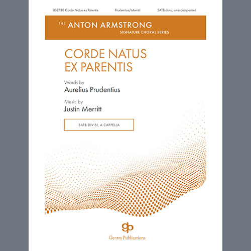cover: Corde Natus Ex Parentis, Justin Merritt, Chor