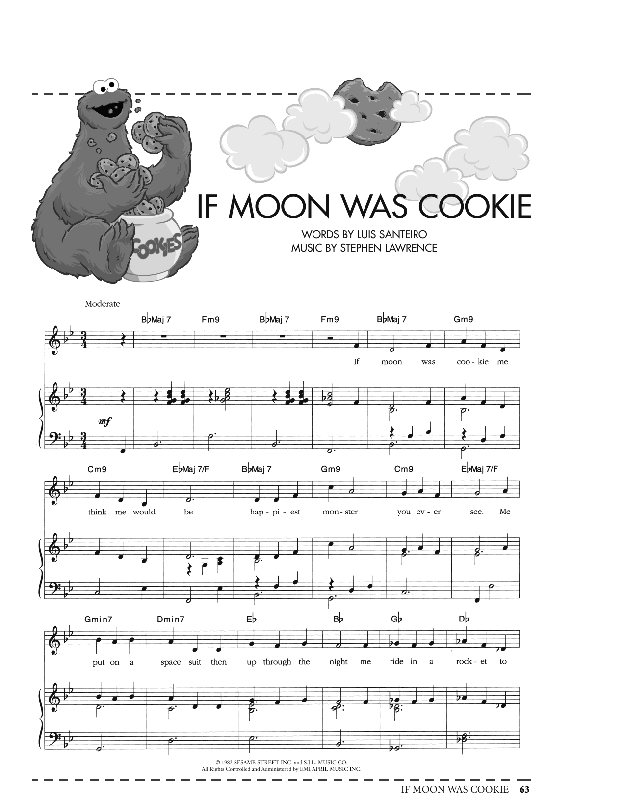 Product picture to: If Moon Was Cookie (from Sesame Street)