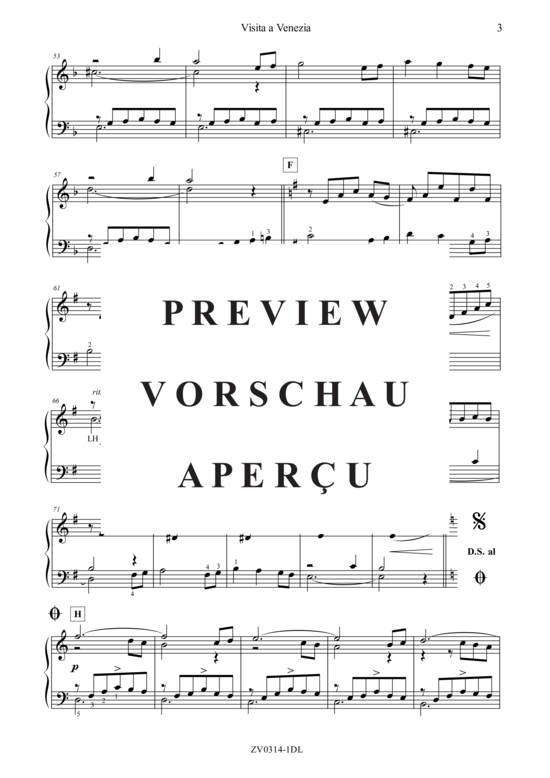 gallery: Visita a Venezia , , Klavier Solo