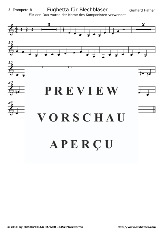 Produktgalerie: Seite 11 von 11 Fughetta für Blechbläser, , (Blechbläser Quartett)