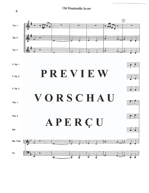 Produktgalerie: Seite 8 von 11 Old Hundreth, , Blechbläser Ensemble 10-stimmig
