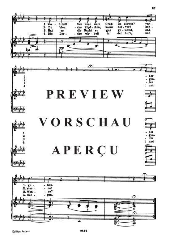 Product gallery: Page 3 of 3 Morgengruß D.795-8 (Die Schöne Müllerin), , Low Voice and Piano