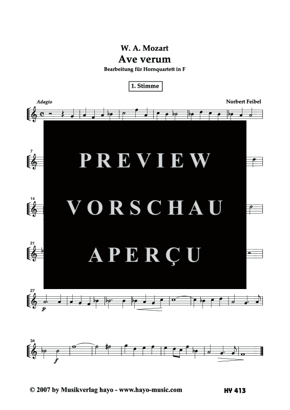 gallery: Ave verum, , (Horn Quartett)
