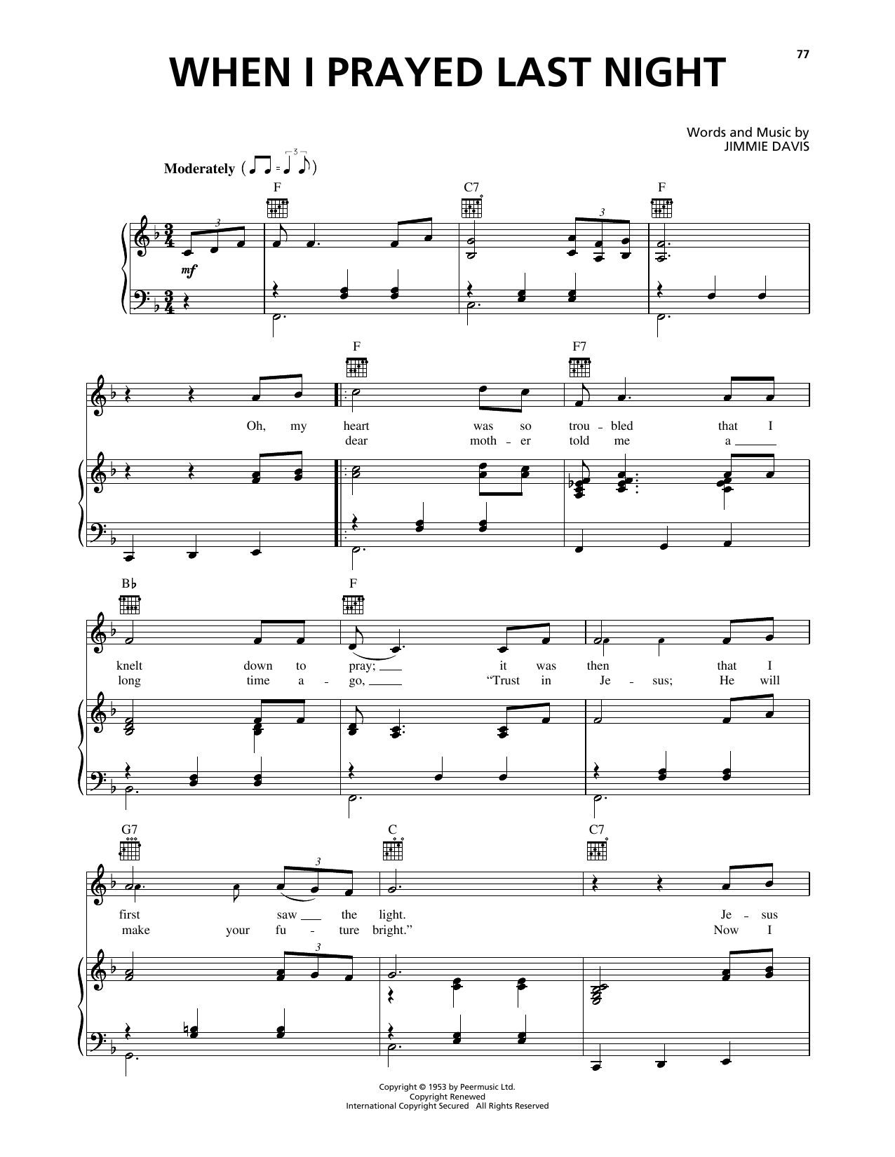 Produktbild zu: When I Prayed Last Night