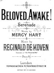 cover: Beloved, Awake!, Reginald de Koven