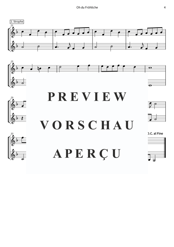 Product gallery: Page 6 of 8 Oh du Fröhliche - aus dem Album Barock und Jazz zum Fest, , (Duet 2x violin)