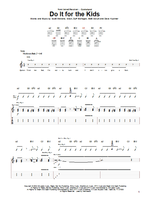 Produktgalerie: Seite 1 von 1 Do It For The Kids, Velvet Revolver, Gitarre
