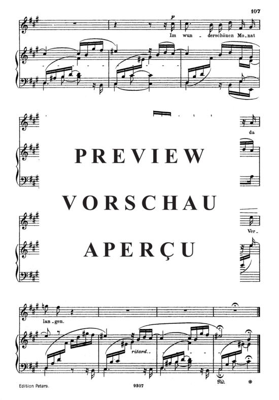 Product gallery: Page 3 of 3 Im wunderschönen Monat Mai, Op.48 No.1, , High Voice and Piano