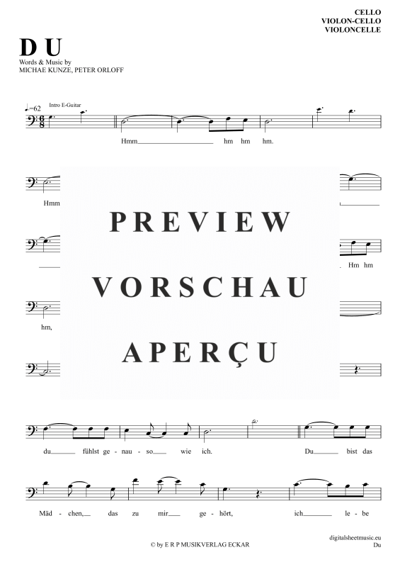 Produktgalerie: Seite 2 von 5 Du, Maffay, Peter, Violoncello