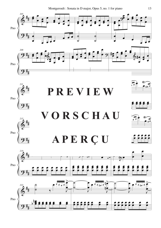 Product gallery: Page 14 of 21 Sonata in D Major, Opus 5 no. 1 , Horvath, Nicolas, Piano Solo