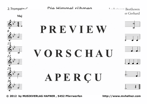 Produktgalerie: Seite 10 von 11 Die Himmel rühmen, , (Blechbläser Quintett)