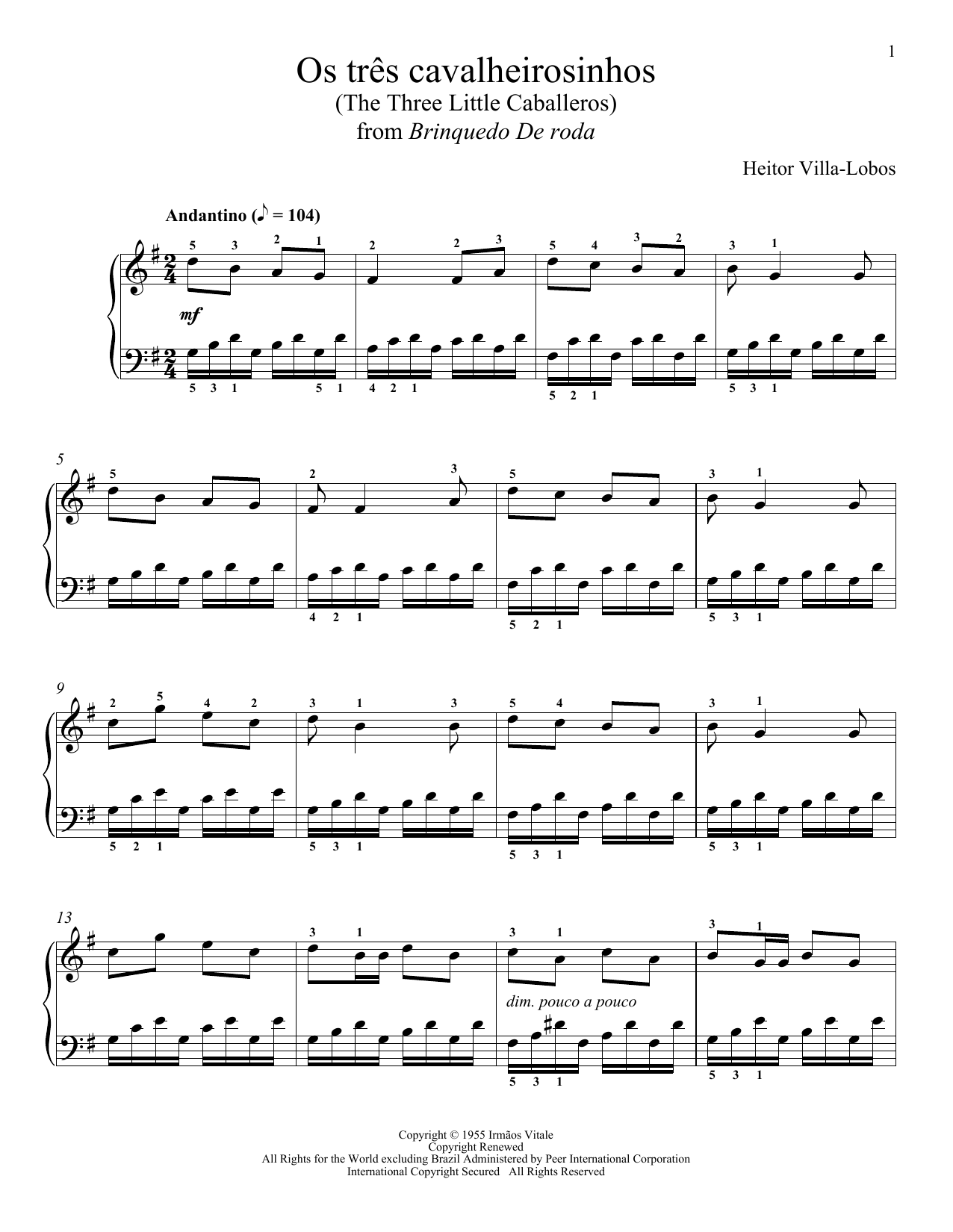 Produktbild zu: Os Tres Cavalheirosinhos (The Three Little Caballeros)
