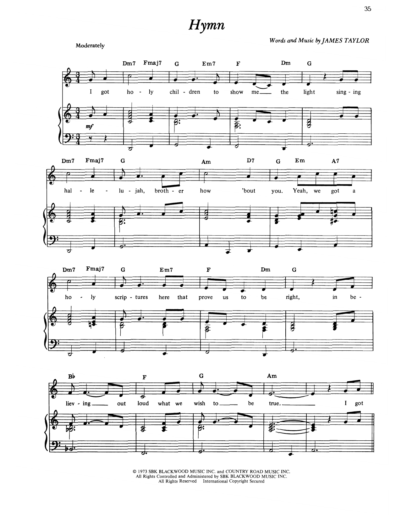 Produktgalerie: Seite 1 von 1 Hymn, James Taylor, Gesang, Gitarre, Klavier