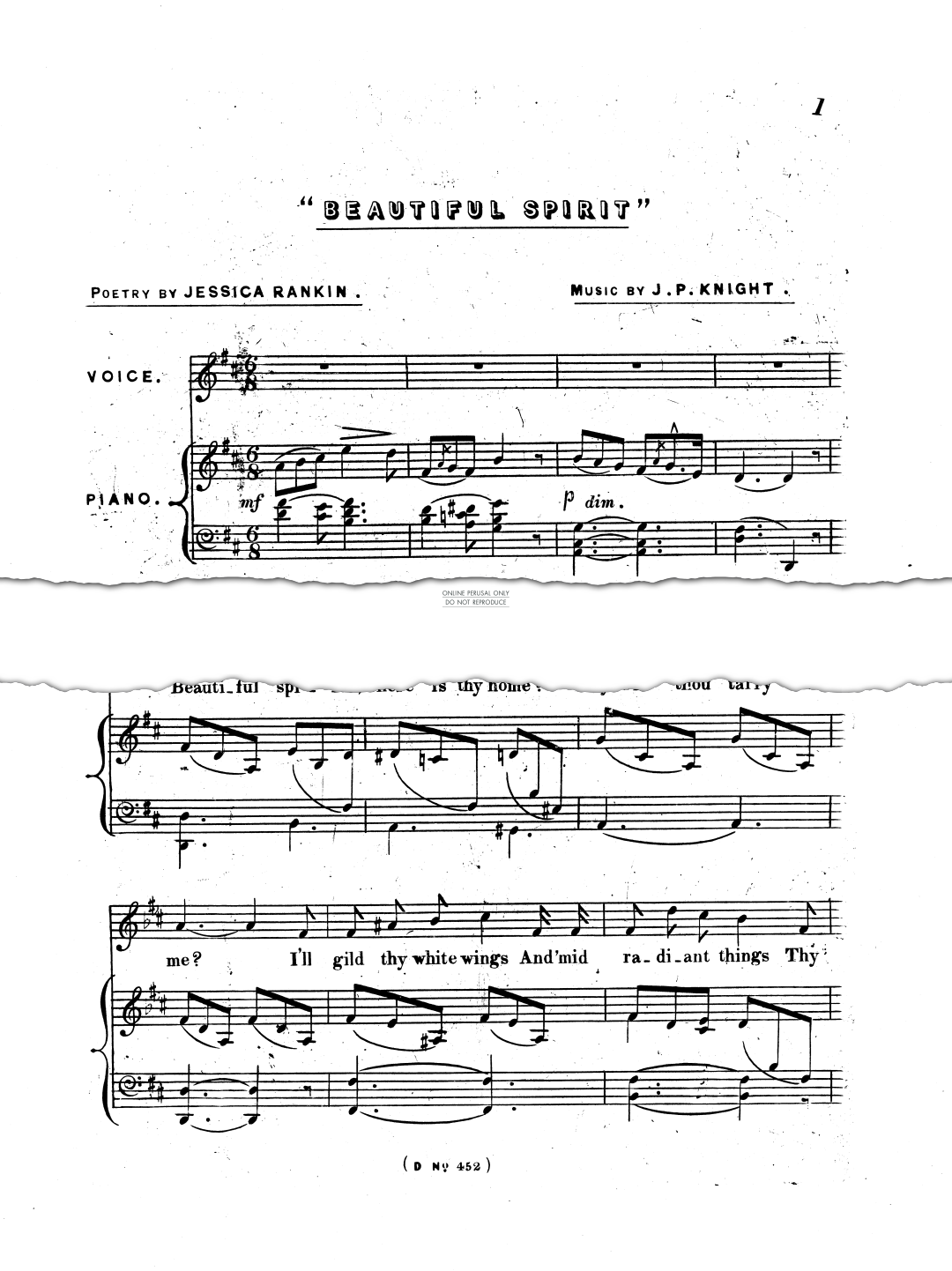Produktgalerie: Seite 1 von 1 Beautiful Spirit, J. P. Knight, Gesang, Klavier