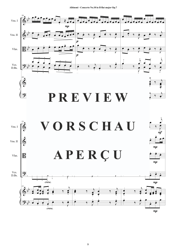 Product gallery: Page 10 of 11 Concerto No.10 in B-Dur Op.7, , String Ensemble and Harpsichord