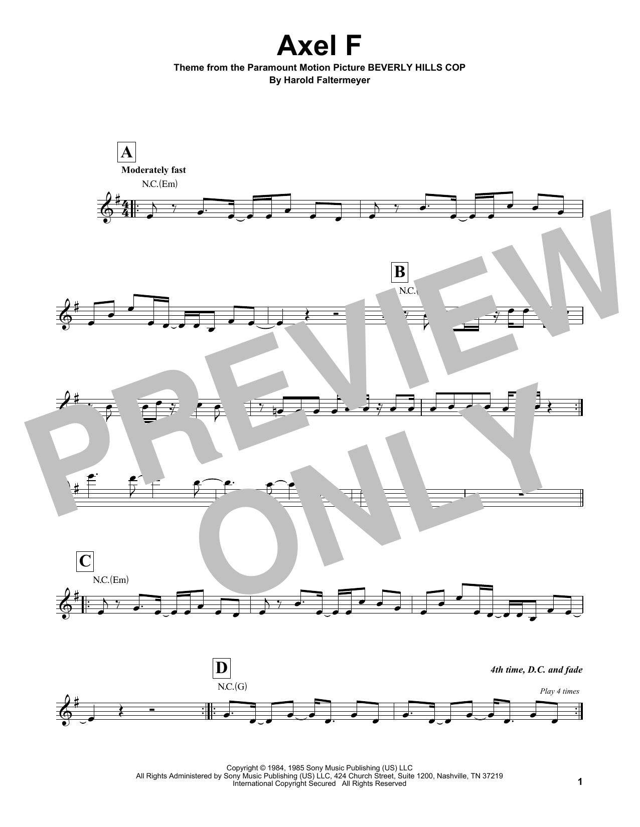 Product picture to: Axel F