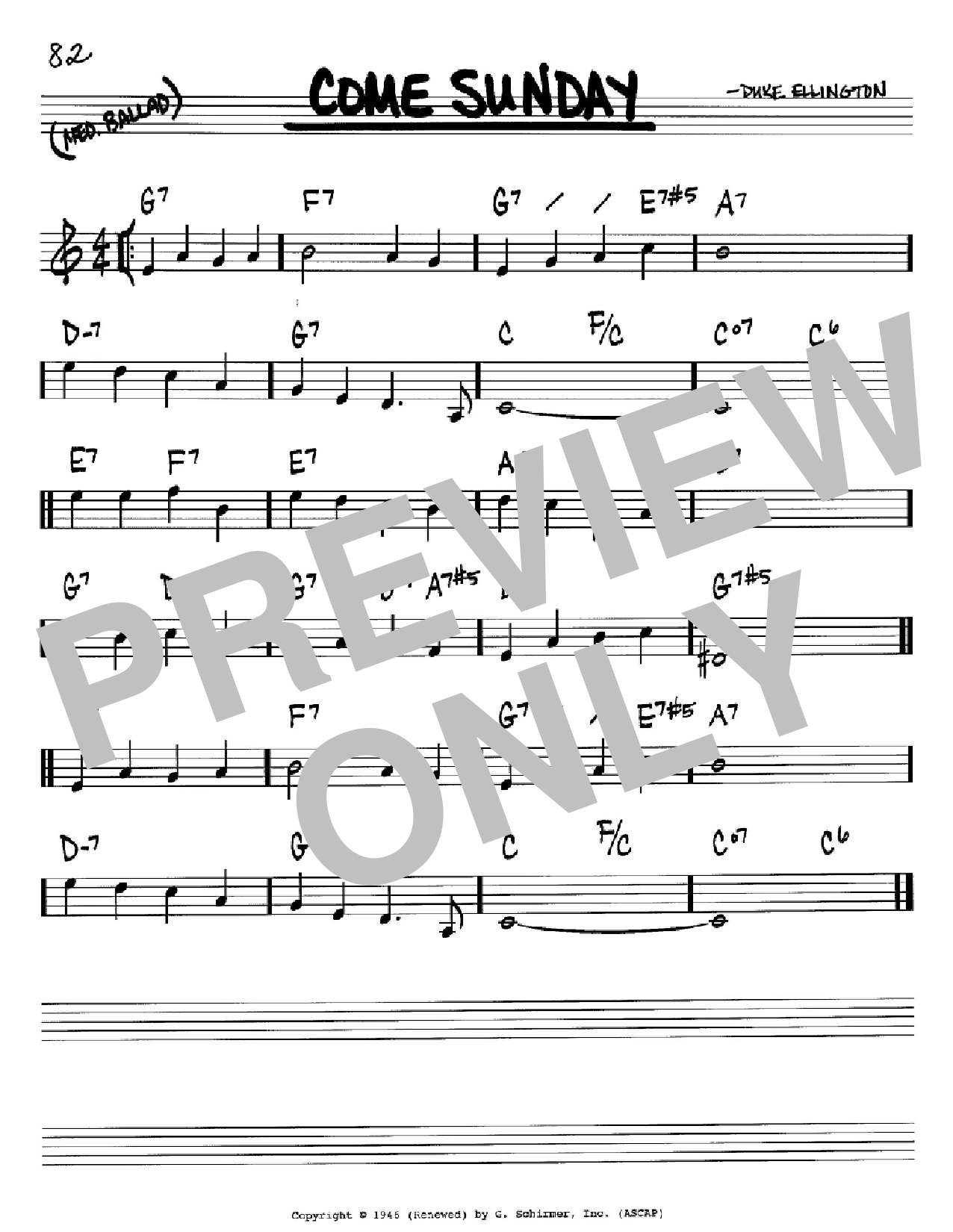 Produktbild zu: Come Sunday