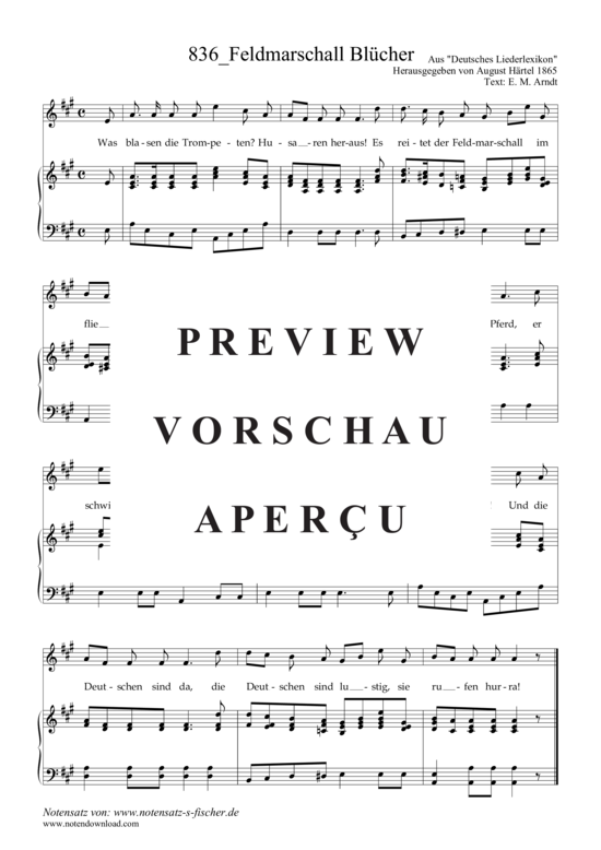 Product gallery: Page 2 of 3 Feldmarschall Blücher , , Piano and Voice