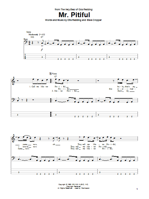 Produktgalerie: Seite 1 von 1 Mr. Pitiful, Otis Redding, E-Bass
