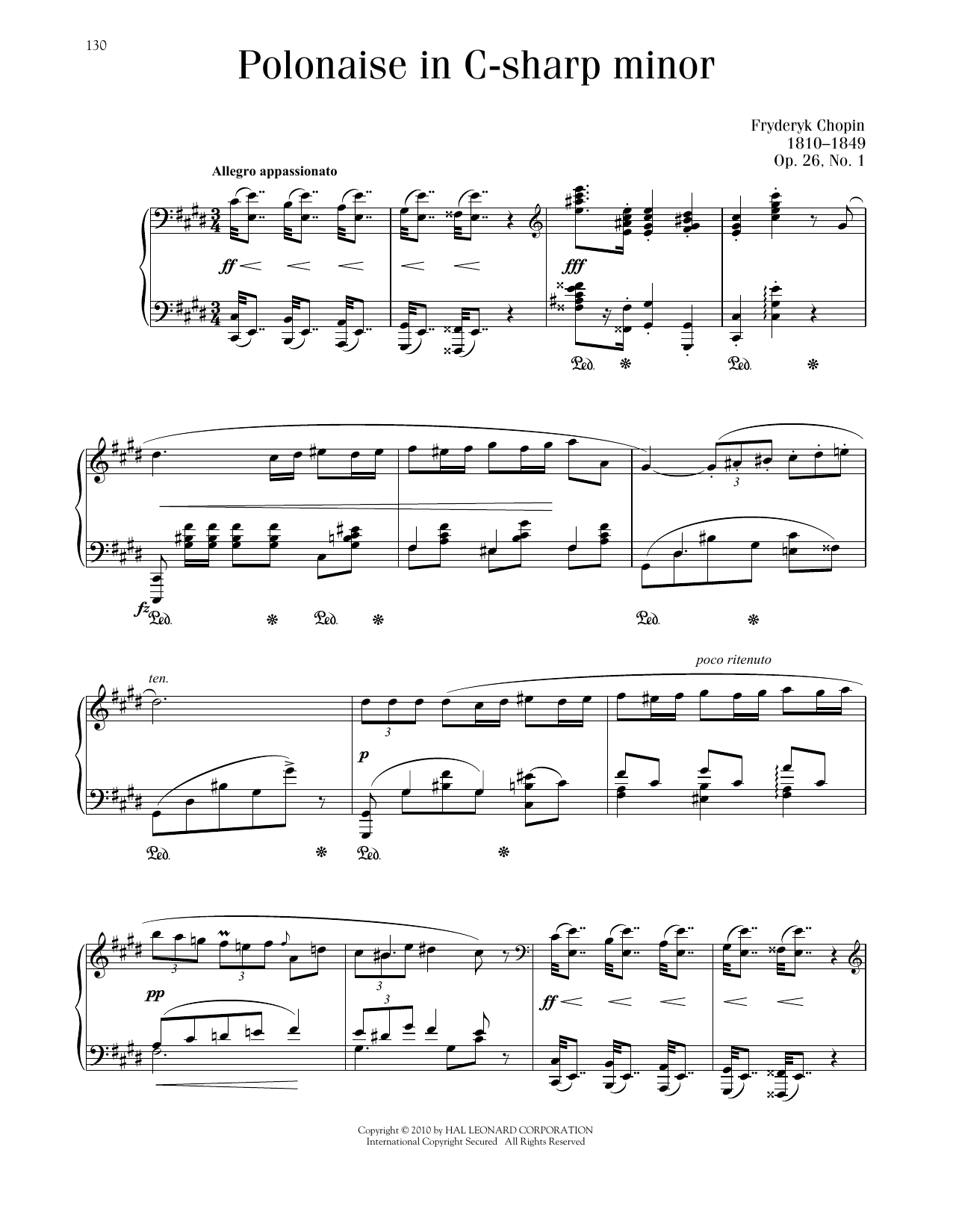 Product picture to: Polonaise In C-Sharp Minor, Op. 26, No. 1