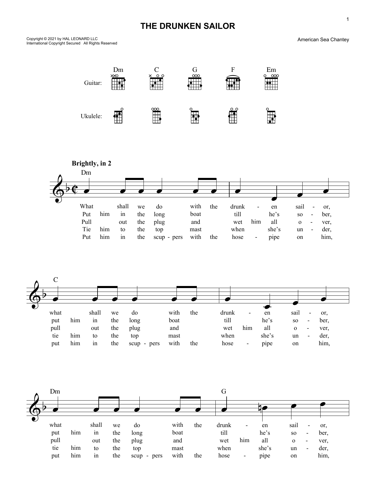 Produktbild zu: The Drunken Sailor
